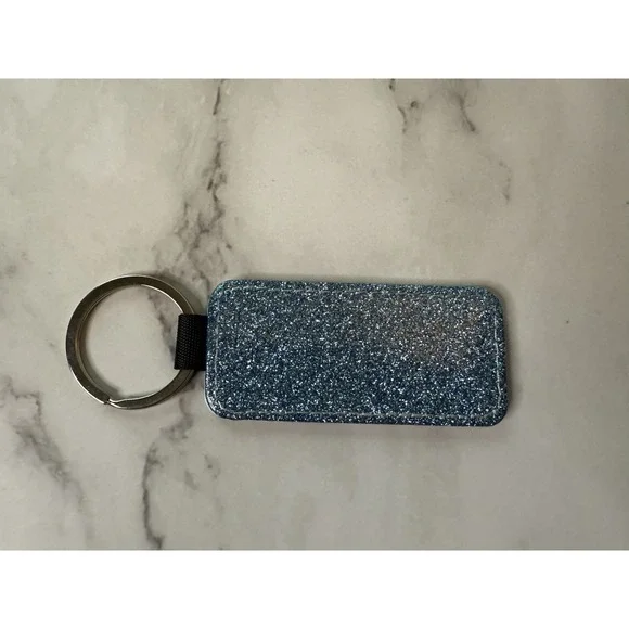 SUBLIMATION Key Chain handmade "Cute but can't drive" blue glitter back - Picture 2 of 2